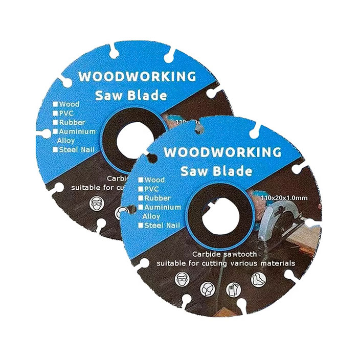 110mm Woodworking Carbide Saw Blade - Multi-Material Cutting Blade for Wood & PVC