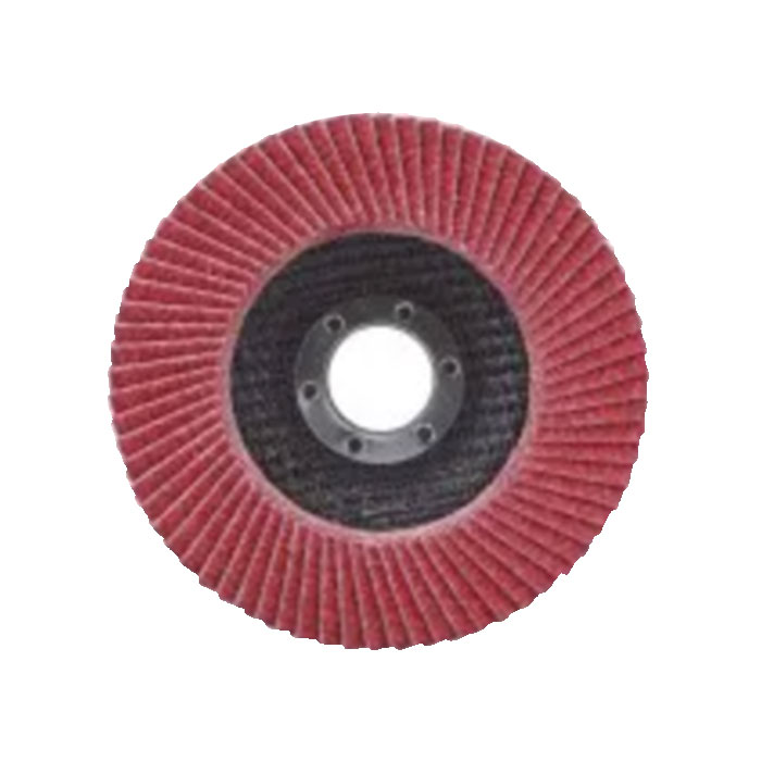 Red Radial Flap Disc - Abrasive Wheel for Metal Surface Grinding & Polishing