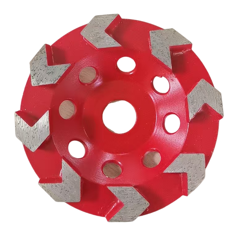 5INCH Ten Arrow Segments Concrete Abrasive Tools Diamond Grinding Cup Wheel Grinding Tools