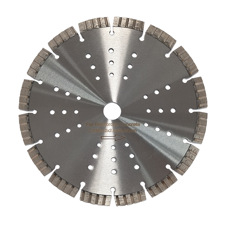 Laser Welded Turbo Segment 350mm 14 25.4mm Hole Green Concrete Asphalt Road Cutting Diamond Saw Blad
